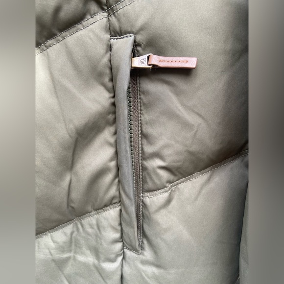 RALPH LAUREN - Green Pillow Collar Hooded Down & Feather Puffer coat (large) - Picture 5 of 5